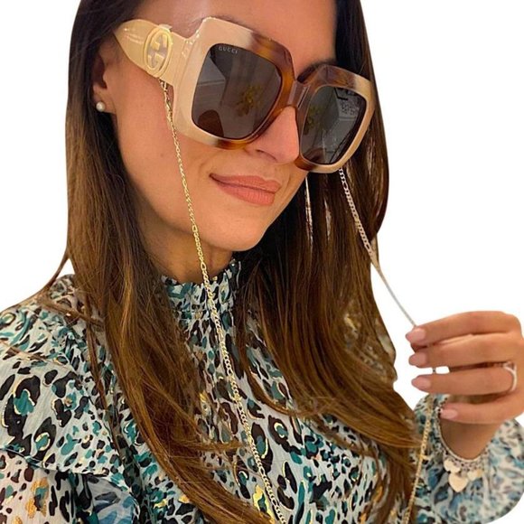 NEW GUCCI GG1022S - 003 CHAIN SUNGLASSES - Picture 6 of 16